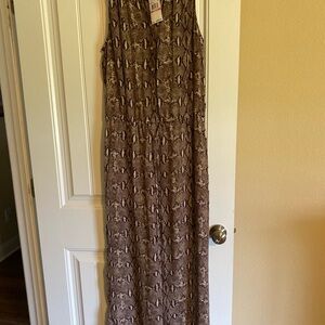 Michael Kors Jumpsuit Snake Print Size 10
